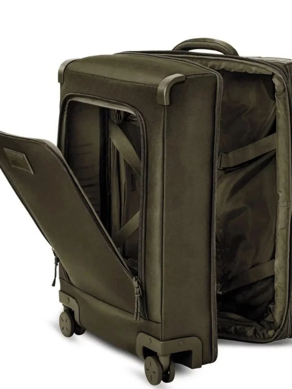 Dagne Dover Sydney 25" Checked Rolling Suitcase Luggage Dark Moss NEW - Picture 6 of 13
